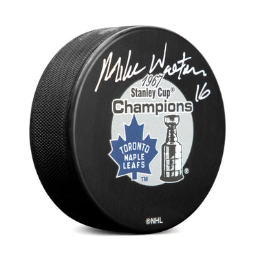 Mike Walton Signed Toronto Maple Leafs 1967 Stanley Cup Champions Puck