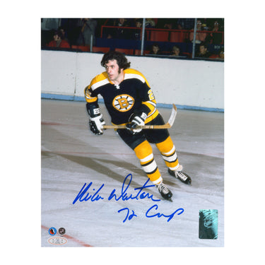 Mike Walton Autographed Boston Bruins Classic Hockey 8x10 Photo