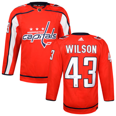 Tom Wilson Autographed Washington Capitals Red adidas Jersey