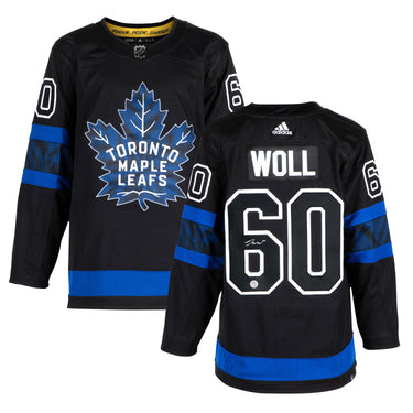 Joseph Woll Signed Toronto Maple Leafs Black Drew House adidas Jersey