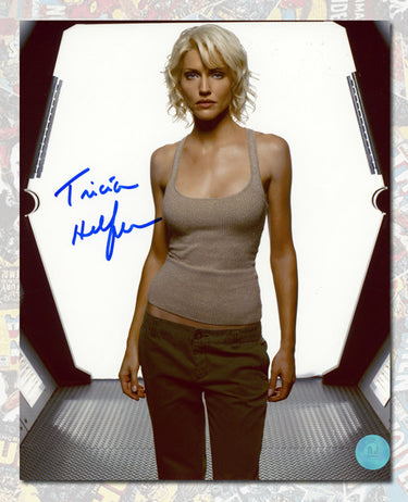 Tricia Helfer Autographed Number Six Battlestar Galactica 8x10 Photo