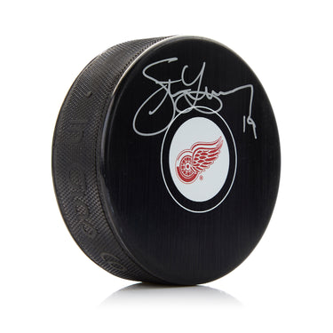 Steve Yzerman Autographed Detroit Red Wings Hockey Puck