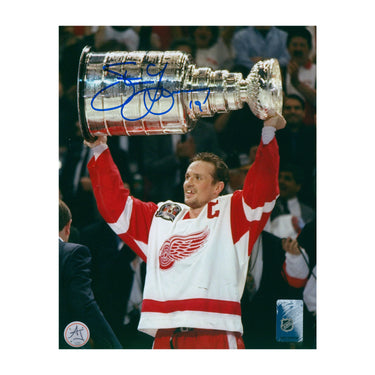 Steve Yzerman Signed Detroit Red Wings 1997 Stanley Cup 8x10 Photo