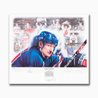 Wayne Gretzky Autographed 20th Anniversary Limited Edition 1999 HHOF Induction Print - Heritage Hockey™