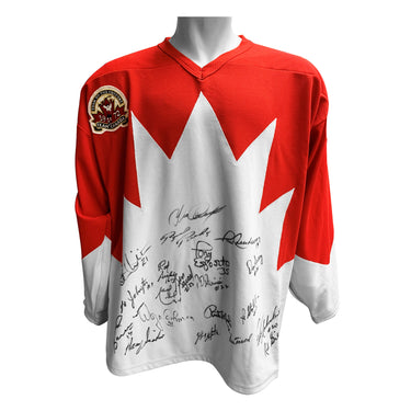 Team Canada 1972 Summit Series Multi-Signed Home Jersey - 20 Signatures