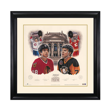 Inductees 2000 – Denis Savard & Joe Mullen Signed Limited Edition Print - Heritage Hockey™