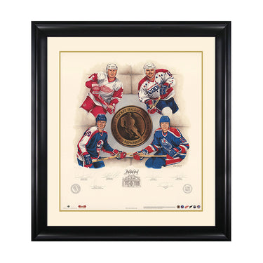 Inductees 2001 – Viacheslav Fetisov, Dale Hawerchuk, Jari Kurri & Mike Gartner Signed Limited Edition Print - Heritage Hockey™