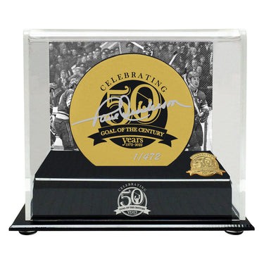 50th Anniversary Paul Henderson Signed Limited Edition Gold Goal of the Century Puck