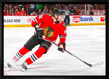 Patrick Kane Chicago Blackhawks Framed 20x29 Skating Canvas