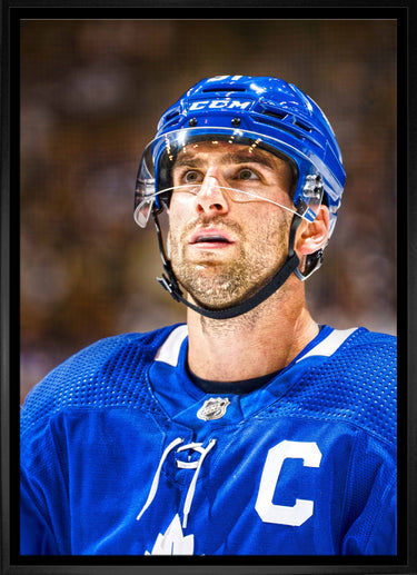 John Tavares Toronto Maple Leafs Framed  20x29 Close-Up Canvas - Frameworth Sports Canada 