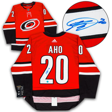 Sebastian Aho Carolina Hurricanes Autographed Adidas Jersey