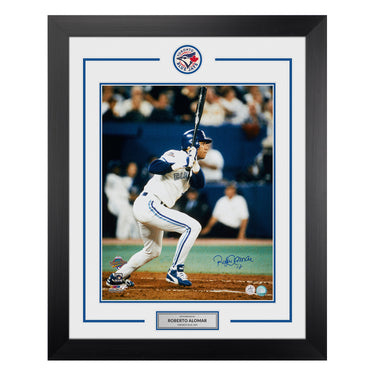 Roberto Alomar Signed Toronto Blue Jays World Series 26x32 Frame