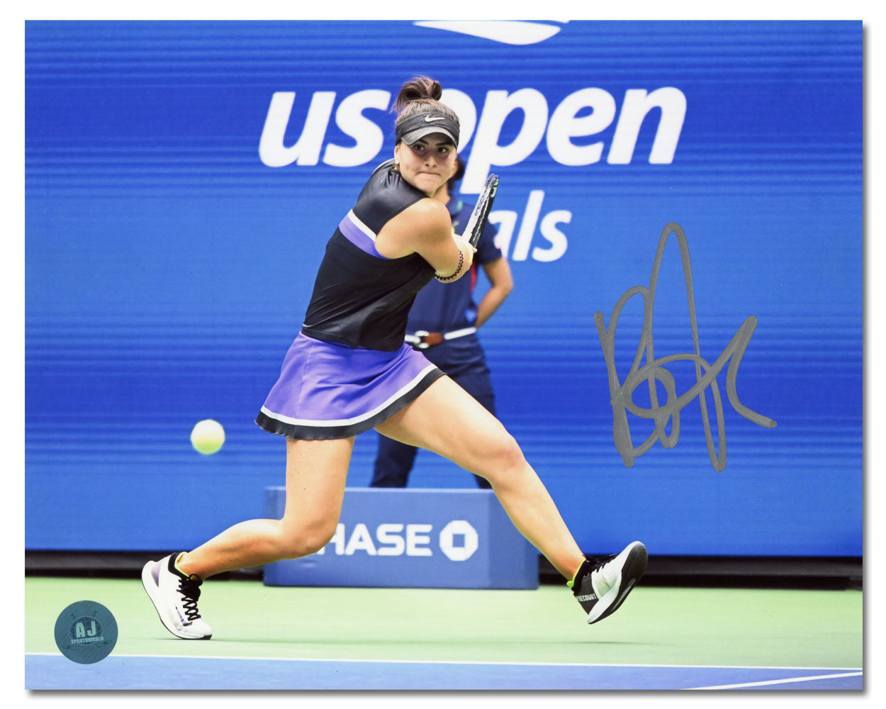 Bianca Andreescu Autographed US Open Finals Tennis 8x10 Photo