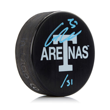 Frederik Andersen Signed Toronto Arenas Next Century Game Puck #/31