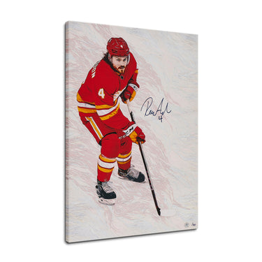 Rasmus Andersson Autographed Calgary Hockey Portrait 18x26 Art Canvas /20