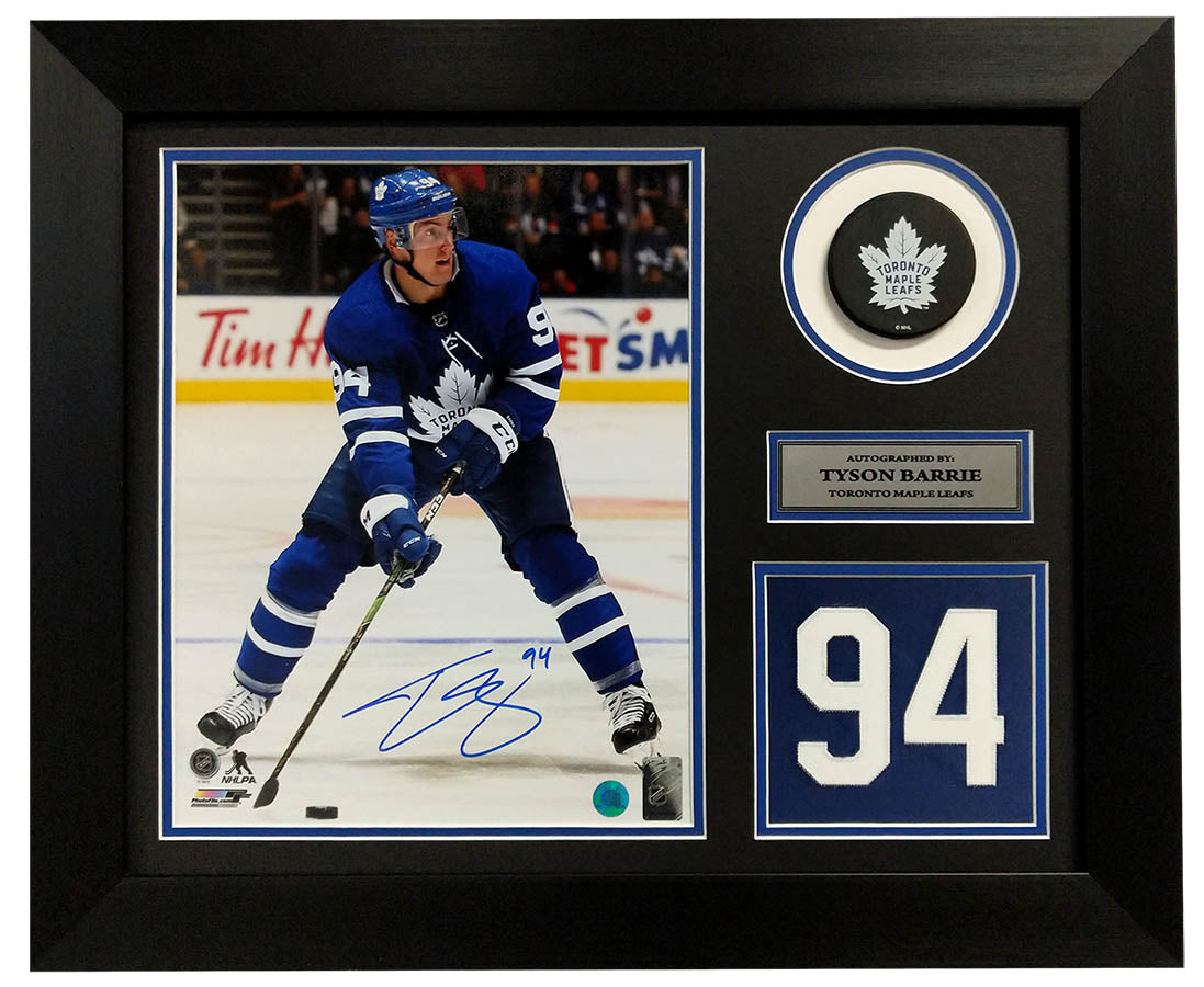 Tyson Barrie Toronto Maple Leafs Signed 20x24 Number Frame
