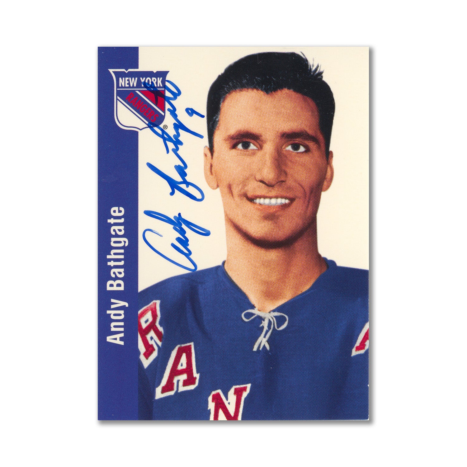 Autographed 1994 Parkhurst Missing Link #90 Andy Bathgate Hockey Card