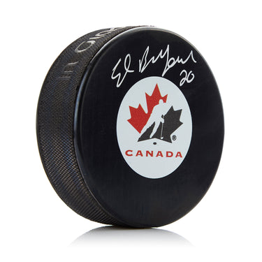 Ed Belfour Team Canada Autographed Olympic Hockey Puck