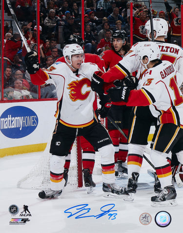 Sam Bennett Signed Calgary Flames 1st Goal 11x14 Photo