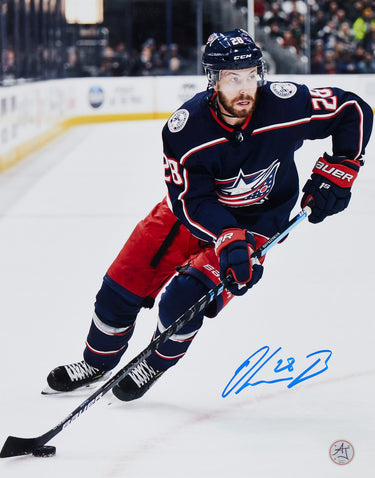 Oliver Bjorkstrand Signed Columbus Blue Jackets Hockey 11x14 Photo