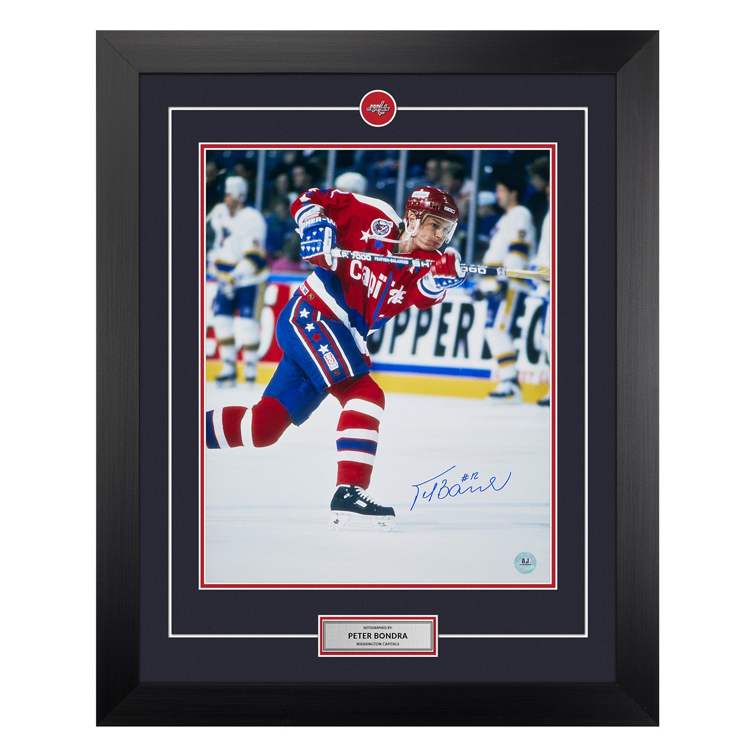 Peter Bondra Washington Capitals Autographed Hockey 26x32 Frame