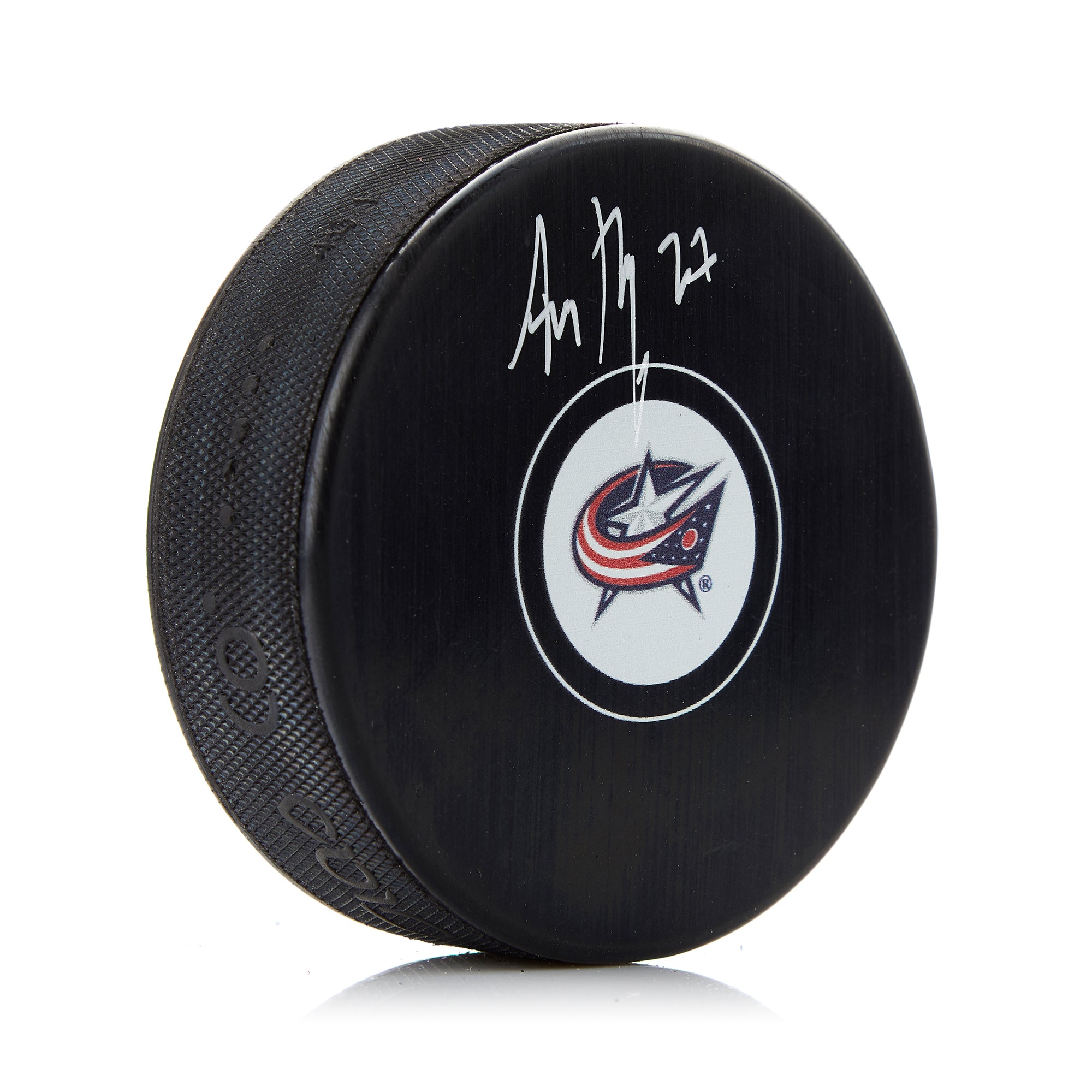 Adam Boqvist Columbus Blue Jackets Autographed Hockey Puck