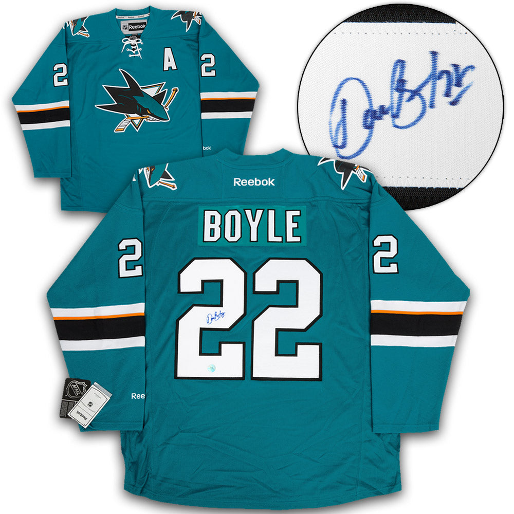 Dan Boyle San Jose Sharks Autographed Reebok Jersey