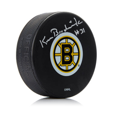 Ken Broderick Boston Bruins Autographed Hockey Puck