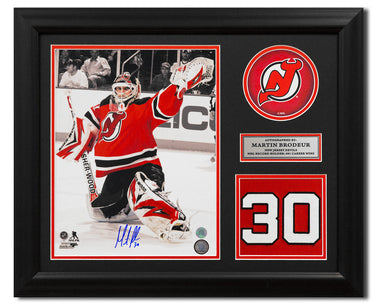 Martin Brodeur New Jersey Devils Signed 20x24 Retired Number Frame