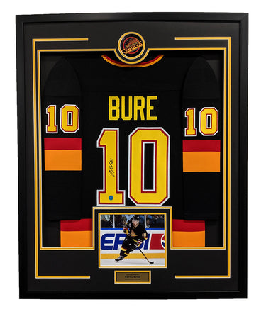 Pavel Bure Signed Vancouver Canucks 36x44 Jersey Frame