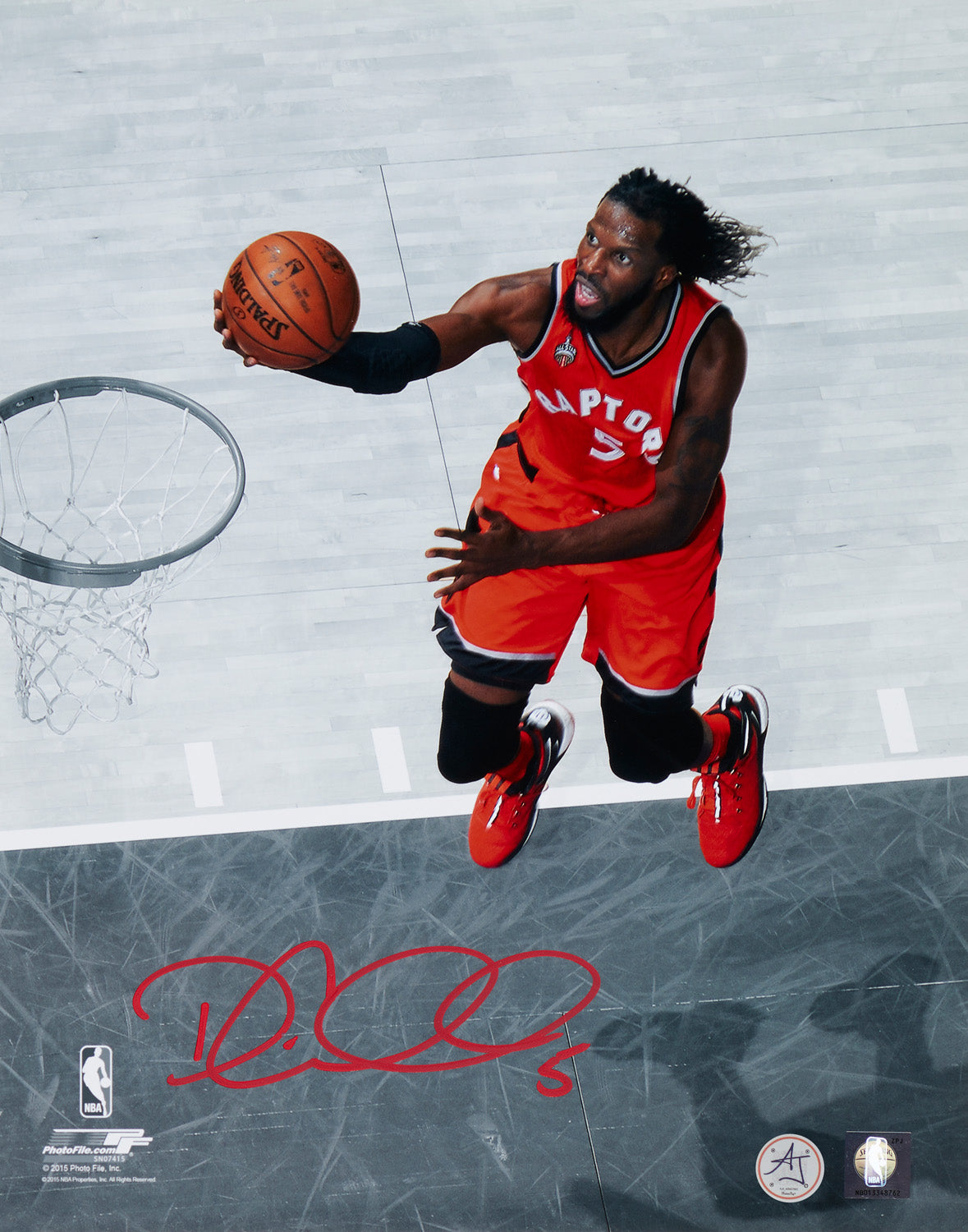 Demarre Carroll Signed Toronto Raptors Basketball 11x14 Photo
