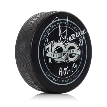 Guy Carbonneau NHL Centennial Season Signed 100 Years Official Game Puck