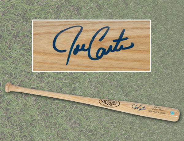 Joe Carter Autographed Blonde Louisville Slugger Baseball Bat