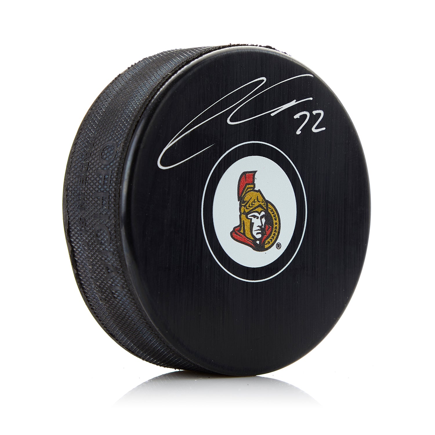 Thomas Chabot Ottawa Senators Autographed Hockey Puck