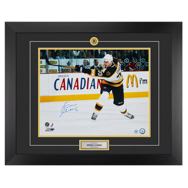 Zdeno Chara Boston Bruins Autographed Hockey 26x32 Frame