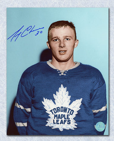 Gerry Cheevers Toronto Maple Leafs Autographed Rookie 8x10 Photo