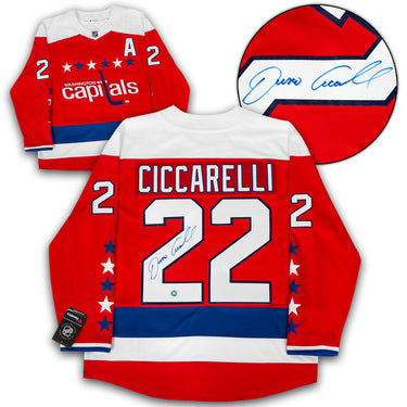 Dino Ciccarelli Washington Capitals Signed Retro Fanatics Jersey