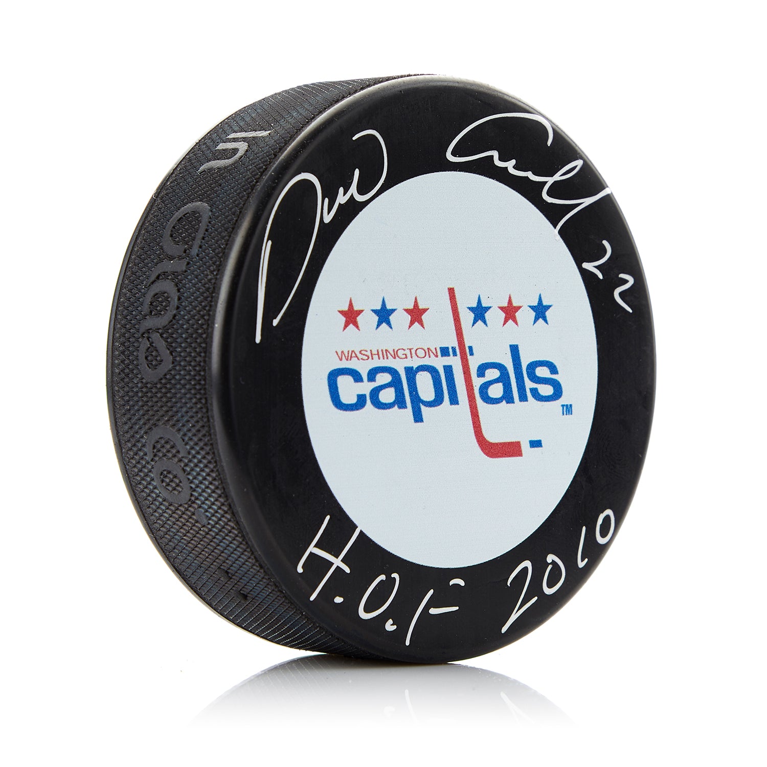 Dino Ciccarelli Washington Capitals Autographed Hockey Puck with HOF Note