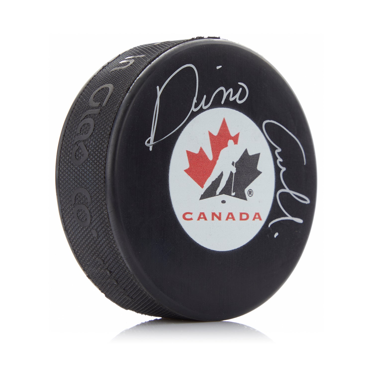 Dino Ciccarelli Autographed Team Canada Hockey Puck