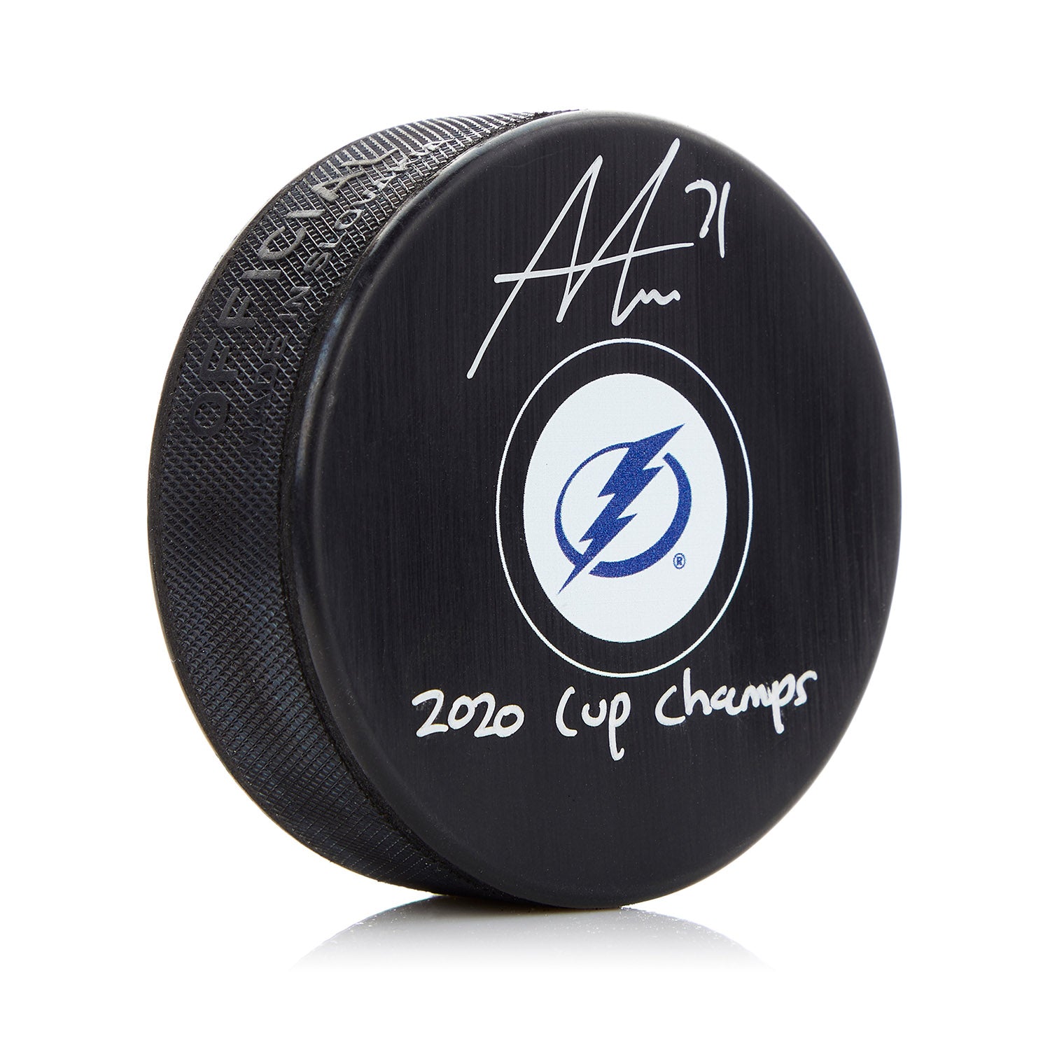 Anthony Cirelli Tampa Bay Lightning Signed & Inscribed 2020 Cup Hockey Puck