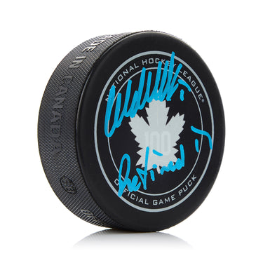 Wendel Clark Signed Toronto Maple Leafs 100 Season Puck