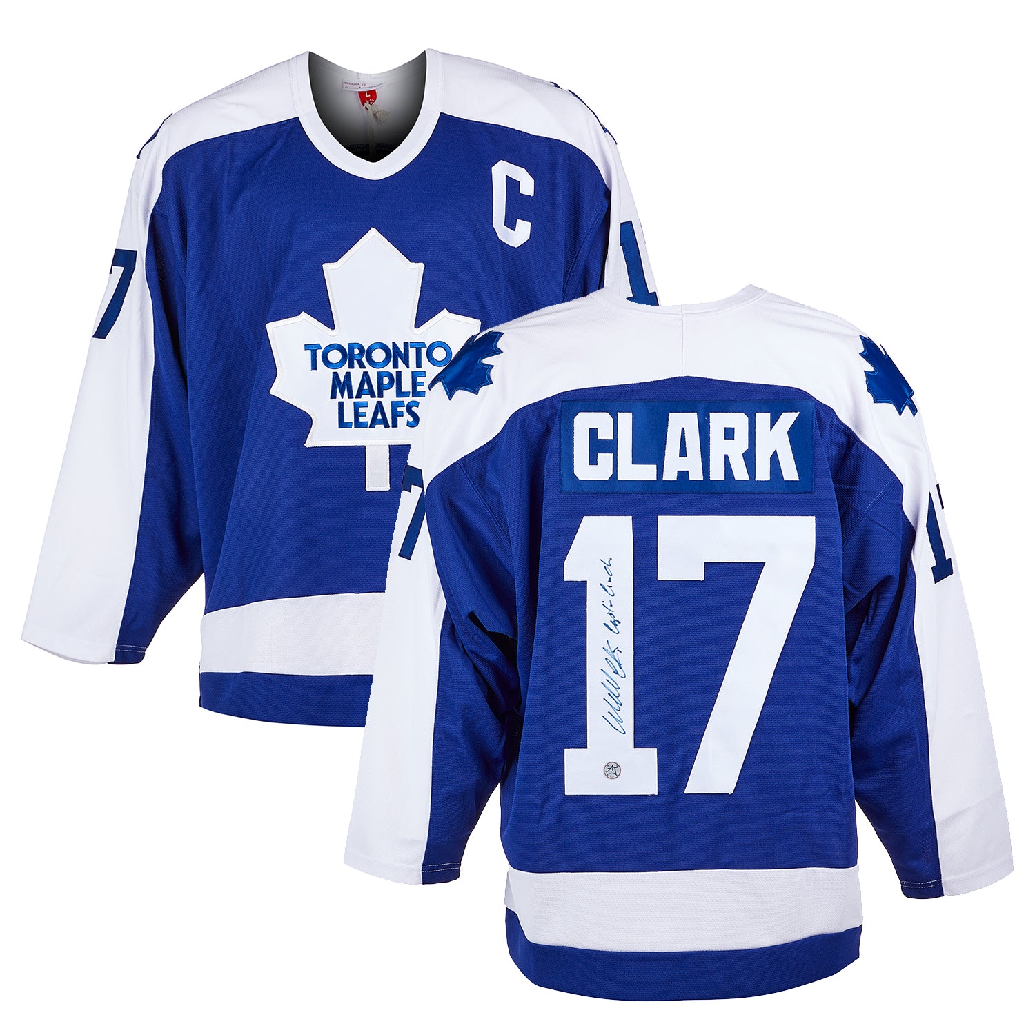 Wendel Clark Signed Toronto Maple Leafs Mitchell & Ness Jersey
