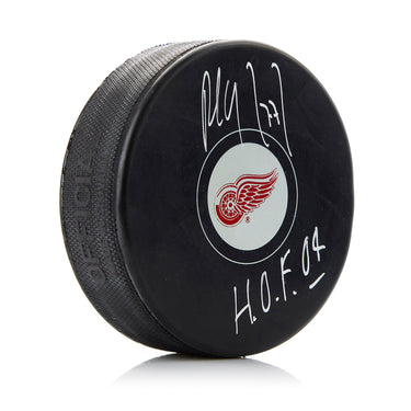 Paul Coffey Detroit Red Wings Signed Hockey Puck with HOF Note