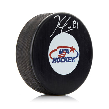 Kyle Connor Team USA Autographed Hockey Puck