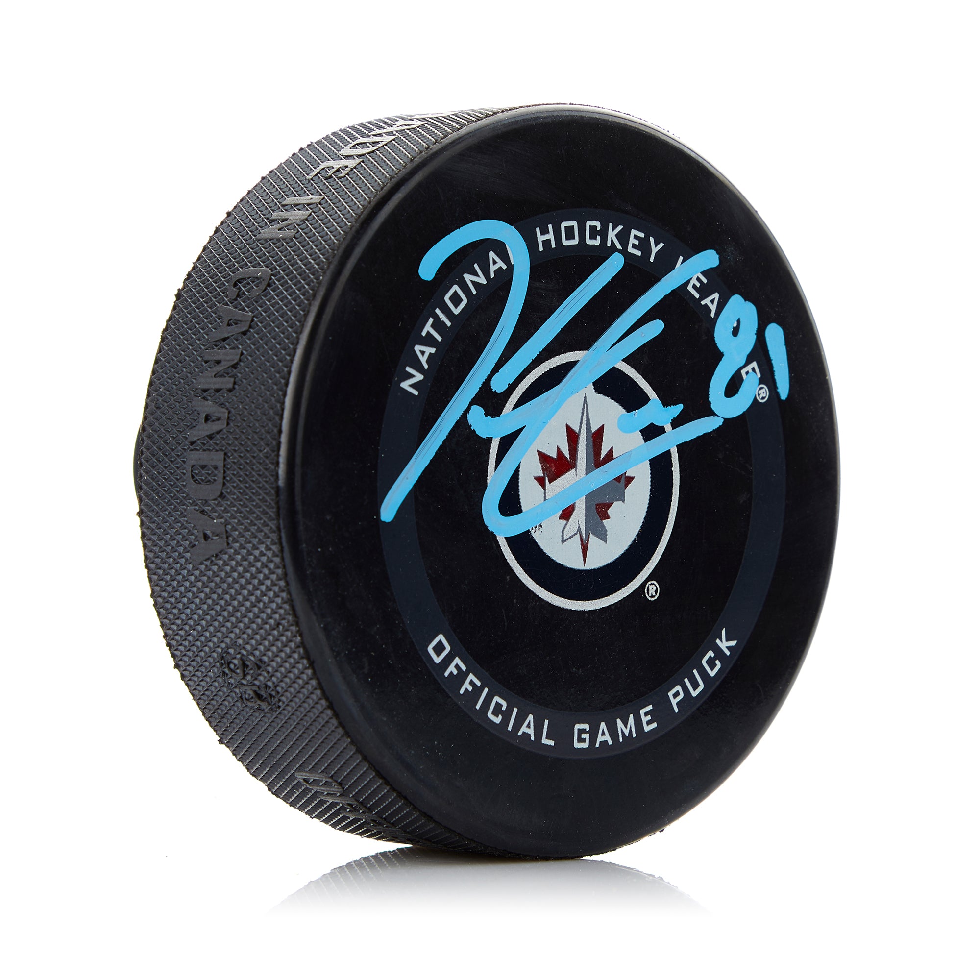 Kyle Connor Winnipeg Jets Signed Official Game Puck