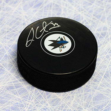 Logan Couture San Jose Sharks Autographed Hockey Puck