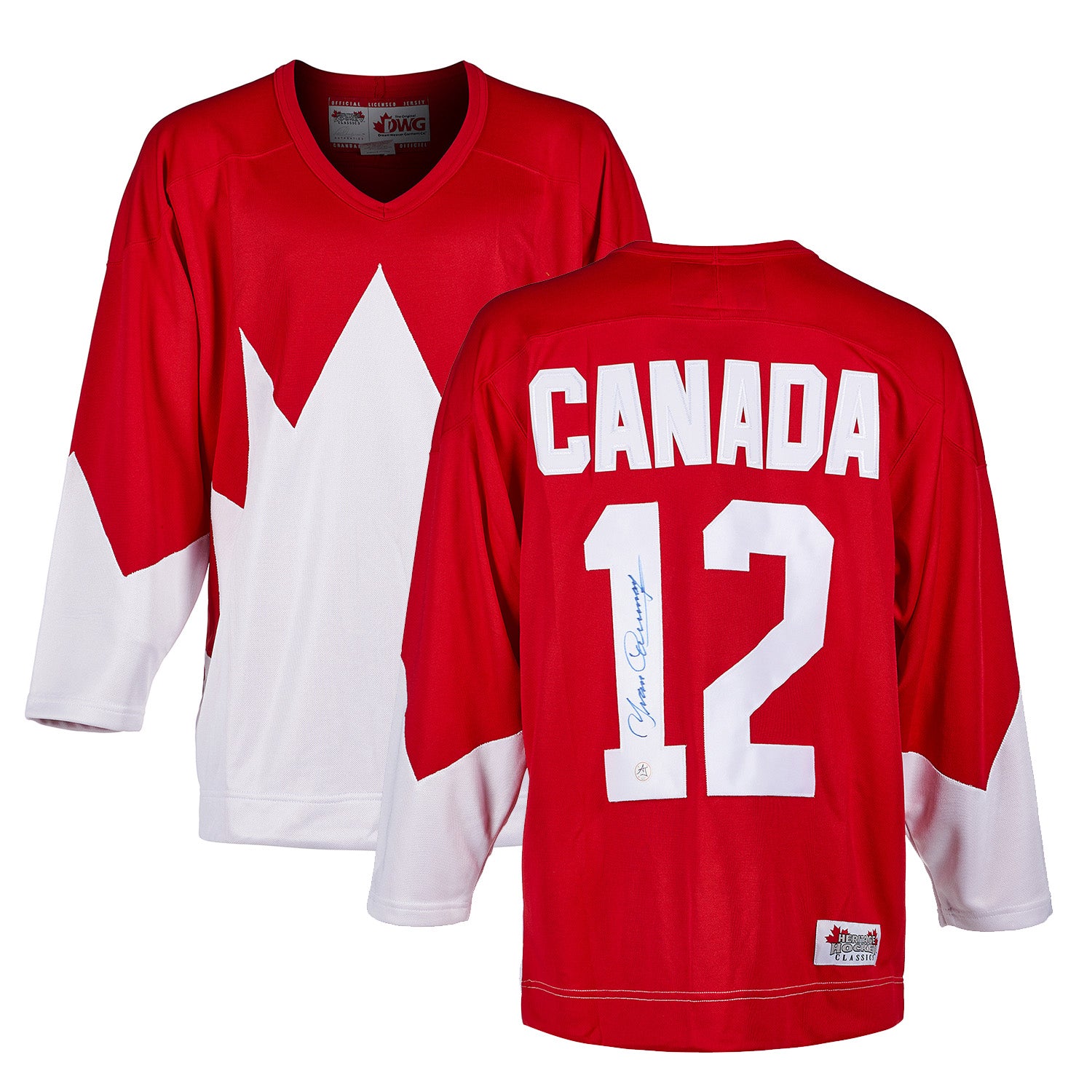 Yvan Cournoyer 1972 Summit Series Signed Team Canada Hockey Jersey