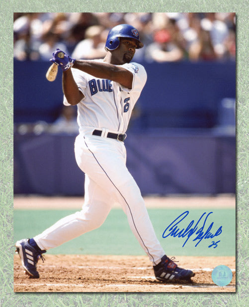 Carlos Delgado Toronto Blue Jays Autographed Baseball 8x10 Photo