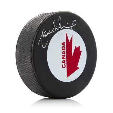 Marcel Dionne Team Canada Autographed Canada Cup Hockey Puck