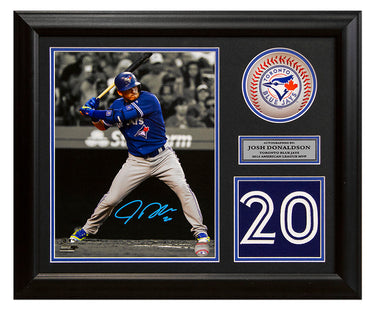 Josh Donaldson Toronto Blue Jays Signed 20x24 Number Frame